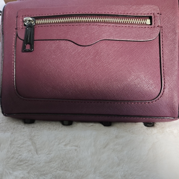 Rebecca Minkkoff Avery Leather Crossbody Bag in Merlot with Black Hardware - Picture 5 of 14